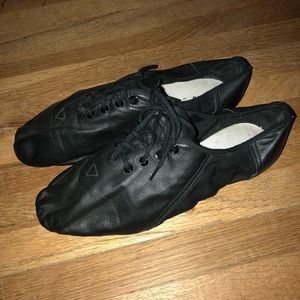 Bloch adult black lace up jazz shoes